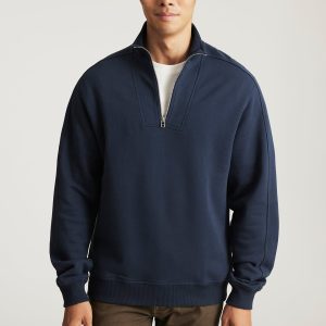 EDITION HALF ZIP SWEATSHIRT IN TOTAL ECLIPSE