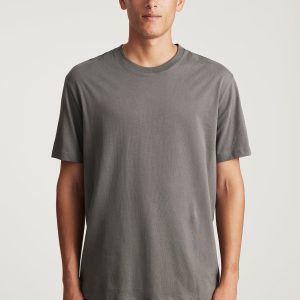 BASIC SHORT SLEEVE T-SHIRT IN LAVE SMOKE COMFORT