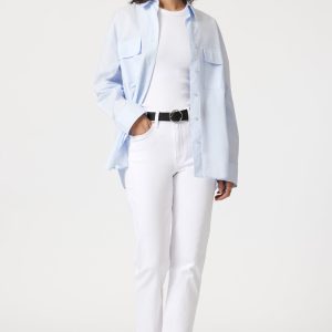 NEW YORK STRAIGHT LEG IN WHITE FLEX BLUE