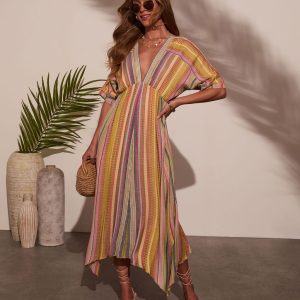 Vivica Striped Maxi Dress