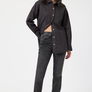 KENDRA STRAIGHT LEG IN SMOKE BRUSHED FLEX BLUE