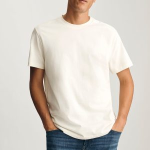BASIC SHORT SLEEVE T-SHIRT IN TURTLE DOVE