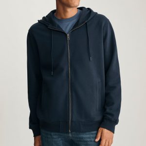 FULL ZIP HOODIE IN TOTAL ECLIPSE