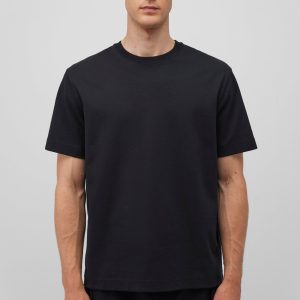 SHORT SLEEVE CREW NECK T-SHIRT IN BLACK