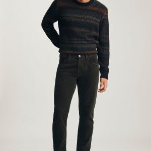 MARCUS SLIM STRAIGHT LEG IN SEAWEED CORD