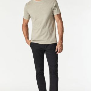 JOHNNY SLIM CHINO IN BLACK SATEEN TWILL