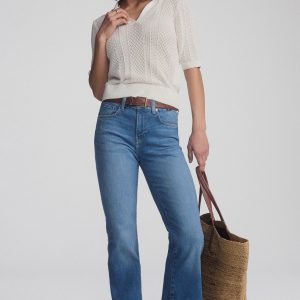 VICKY BOOTCUT IN MID BLUE FLEX BLUE