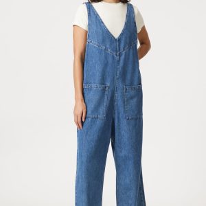 MYRA ROMPER IN MID BLUE WELL BLUE