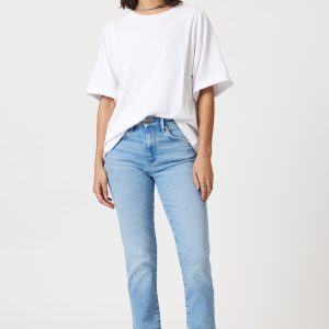 KATHLEEN SLIM BOYFRIEND IN LIGHT BLUE FEATHER BLUE