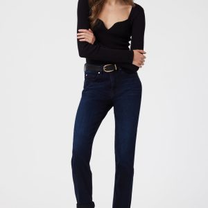 KATHLEEN SLIM BOYFRIEND IN MIDNIGHT FEATHER BLUE