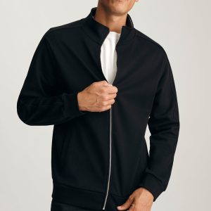 FULL ZIP SWEATSHIRT IN BLACK