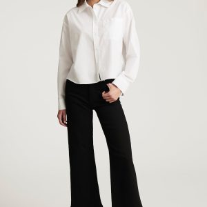 PALOMA WIDE LEG IN BLACK FLEX BLUE